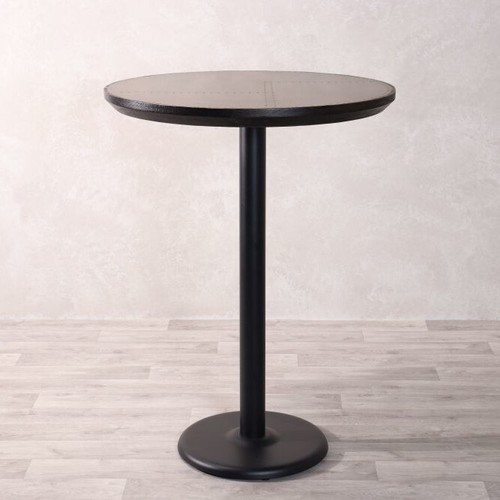 Brass top cafe bar table - bar, black