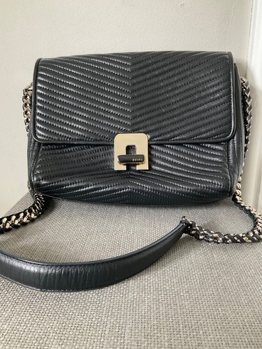 Reiss black leather - black,