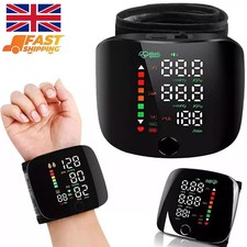 Rechargeable LED Wrist Blood Pressure Monitor Voice Broadcast Heart Rate Monitor