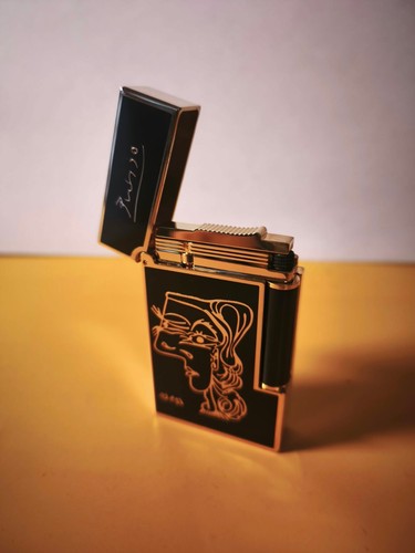 Dupont brass gas lighter - st,