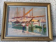 ORIGINAL 1920S OIL ON BOARD