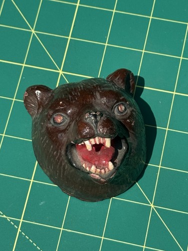 Vintage bear head boy - head,