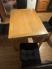 Table and 4 Chairs Set