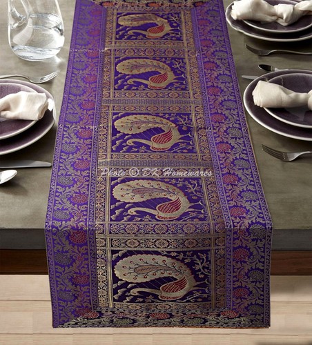 Bohemian brocade dining table - brocade,