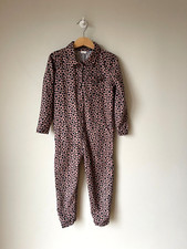 Next Jumpsuit Pink Black Print