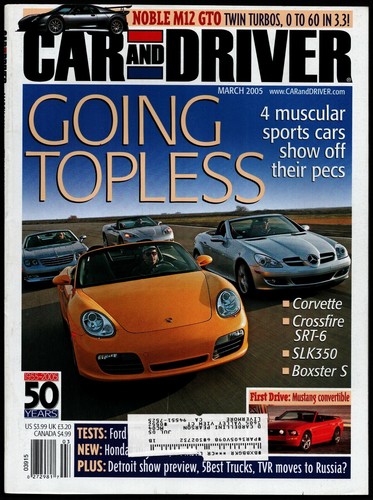 March 2005 car and driver - march,