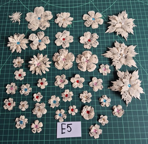 Handcrafted paper flowers with - paper,