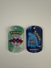 2 x Pokémon Metal Tags 2006 Nintendo