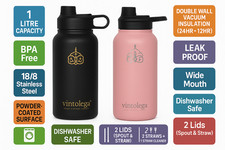 1L/32oz Premium Coated SS