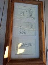 3x Picture frame Winnie the