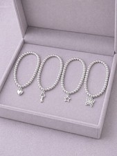 4 Sterling Silver Bracelets