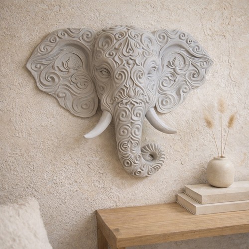 Elephant wall art sculpture - elephant,