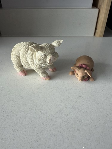Pair vintage pig figurines - pair, of