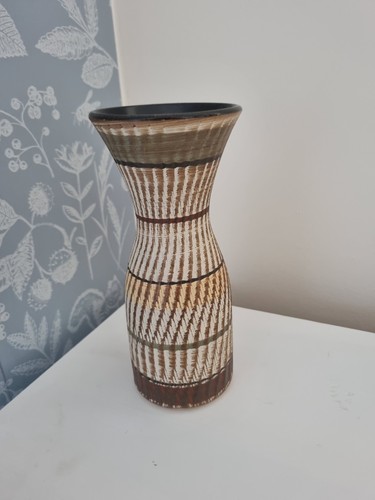 Vintage studio pottery vase - vintage,
