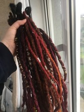 Dreadlocks SE Single End Hair Extensions Synthetic Dreads Handmade