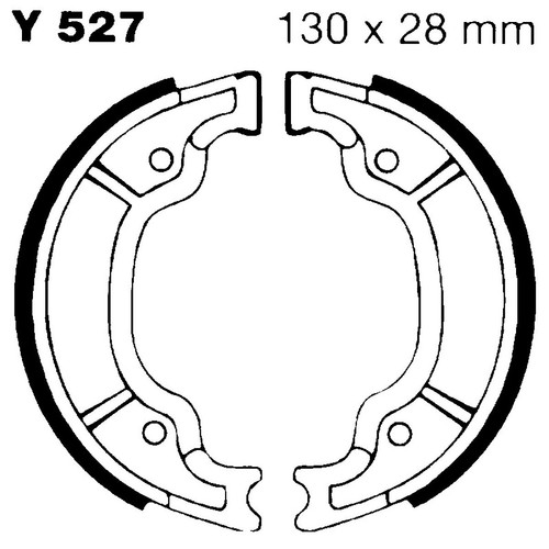 Pair brake jaws ebc - brake,