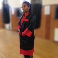 Boxing Gown Black & Red made