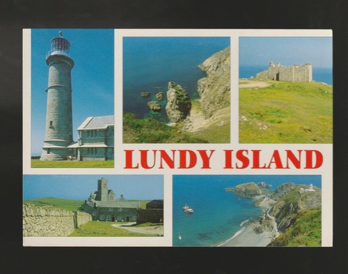 Chrome postcard lundy island - postcard,