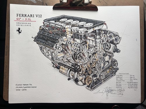 Ferrari v12 technical - ferrari,