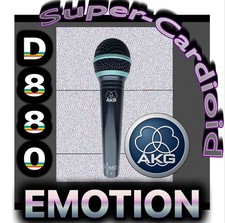 AKG D880 Supercardioid 1990s Pro Dynamic WORKING High End Stage XLR Handheld Mic