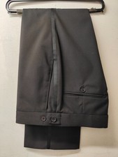 Black satin stripe dinner suit trouser 32R