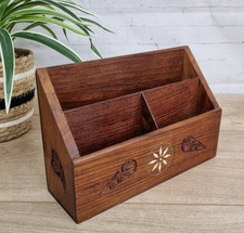 Wooden Letter Rack, Desk