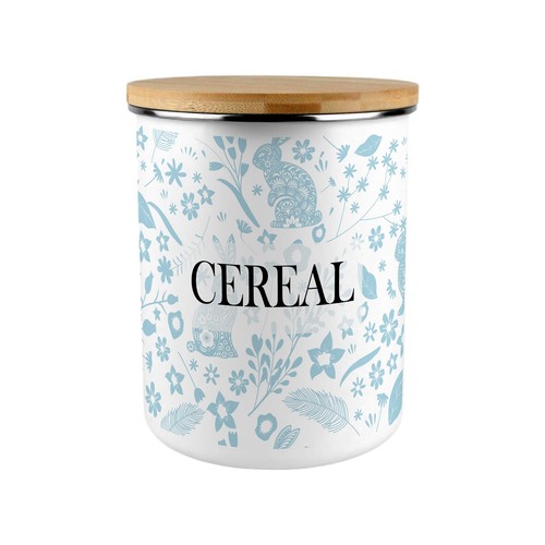 Blue rabbits cereal storage - rabbits,