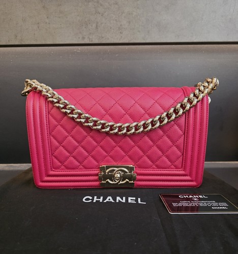 Chanel leboy fuschia caviar - chanel,