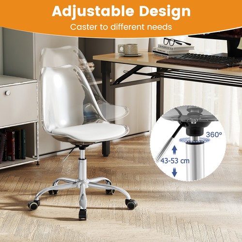 Acrylic office chair - chair, with