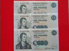 Clydesdale bank 5 dated - 1,