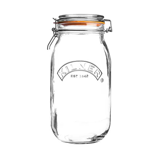 Kilner clip top jar - top, round