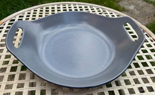 AGA Enamelled Cast Iron round open navy blue dish with handles