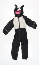 Regatta Girls Black Snowsuit 3-4 Years Hooded Animal Ears Winter