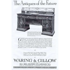 WARING & GILLOW Furniture, Oxford St, London - Vintage Advertisement 1922