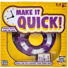 Make it Quick Family Fun Board Game Quick Thinking Words Beat The Time Buzzer