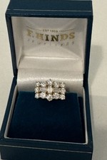 Super Sparkly 1 Ct Moisanite 9ct Gold Ring