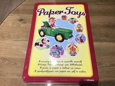 CREATIVE TOYS KIDS DIY PAPER CRAFTS BUILDING TIN OF VARIOUS CRAFTS BRAND NEW