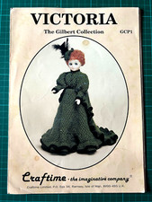 Victorian Period Dress Knitting Pattern 15" Doll - Fibre Craft GCP1 Victoria
