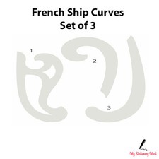 French Curve Ruler Set of 3