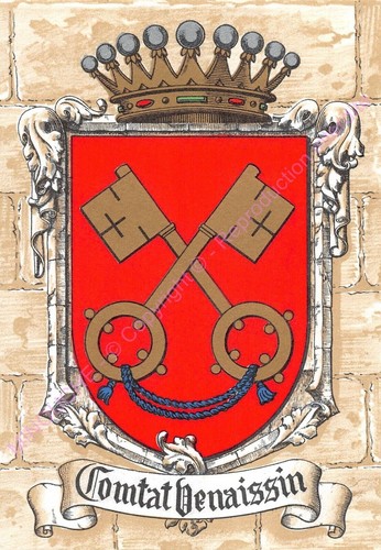 Postcard france coat arms - postcard,