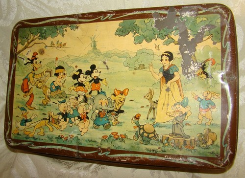 Vtg 1930s belgian biscuit - vtg, tin