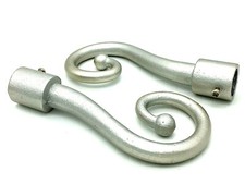 SWIRL FINIALS 19mm curtain