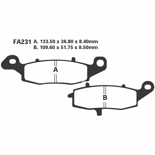 Pair front ebc pads dx - ebc,