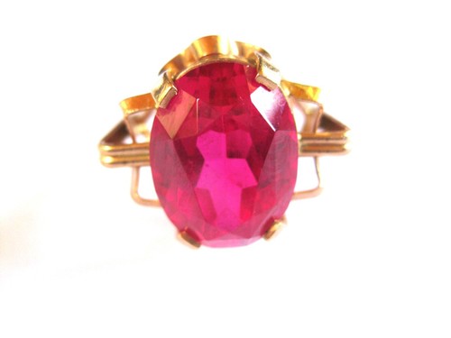 Ring rose gold 583 - 583, red
