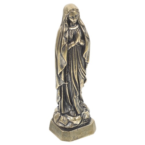 Brass mary figurine - mary, miniature