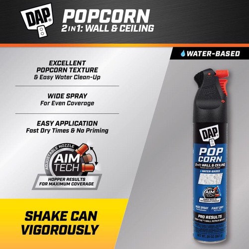 Dap white water - water-based, popcorn