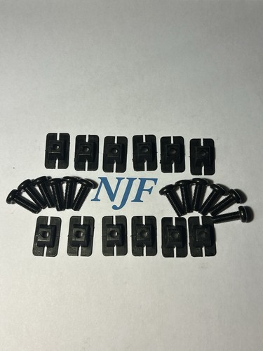 Grill clips black anodised - black,