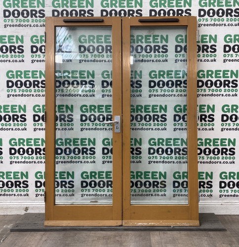 Wooden timber french doors - timber,