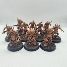 Warhammer 40k - Daemons of Nurgle - Plaguebearers x10 - Painted