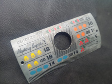 One Arm Armed Bandit Slot Machine Part : Hi Top Metal Award Card